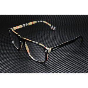 Burberry Black Mens Check Eyeglasses
